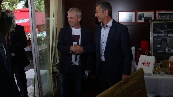 Спортният директор на ЦСКА София Пламен Марков говори пред медиите