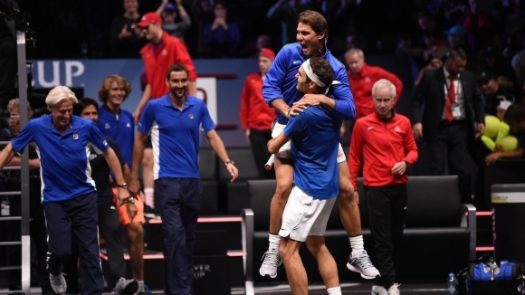 Роджър Федерер спечели за Отбора на Европа първото издание на