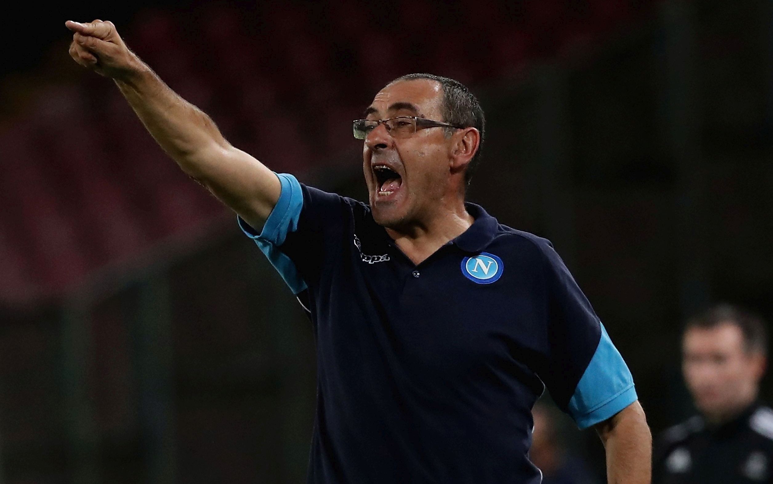 Старши треньорът на Наполи Маурицио Сари не остана никак доволен