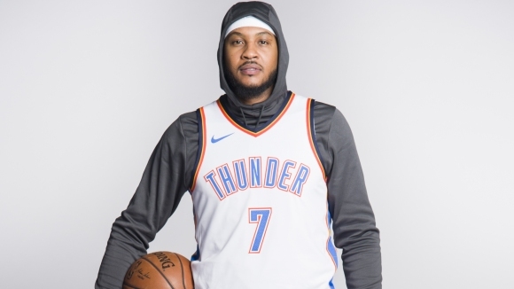 Кармело Антъни ще бъде титулярното тежко крило на Оклахома Сити