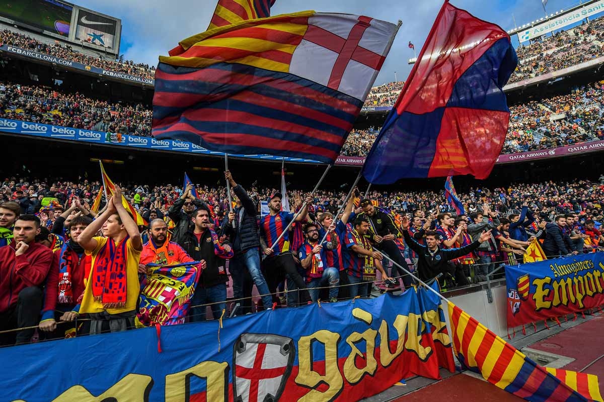 Привърженици на Барселона от фракцията Grada Animacio FCB заплашиха с