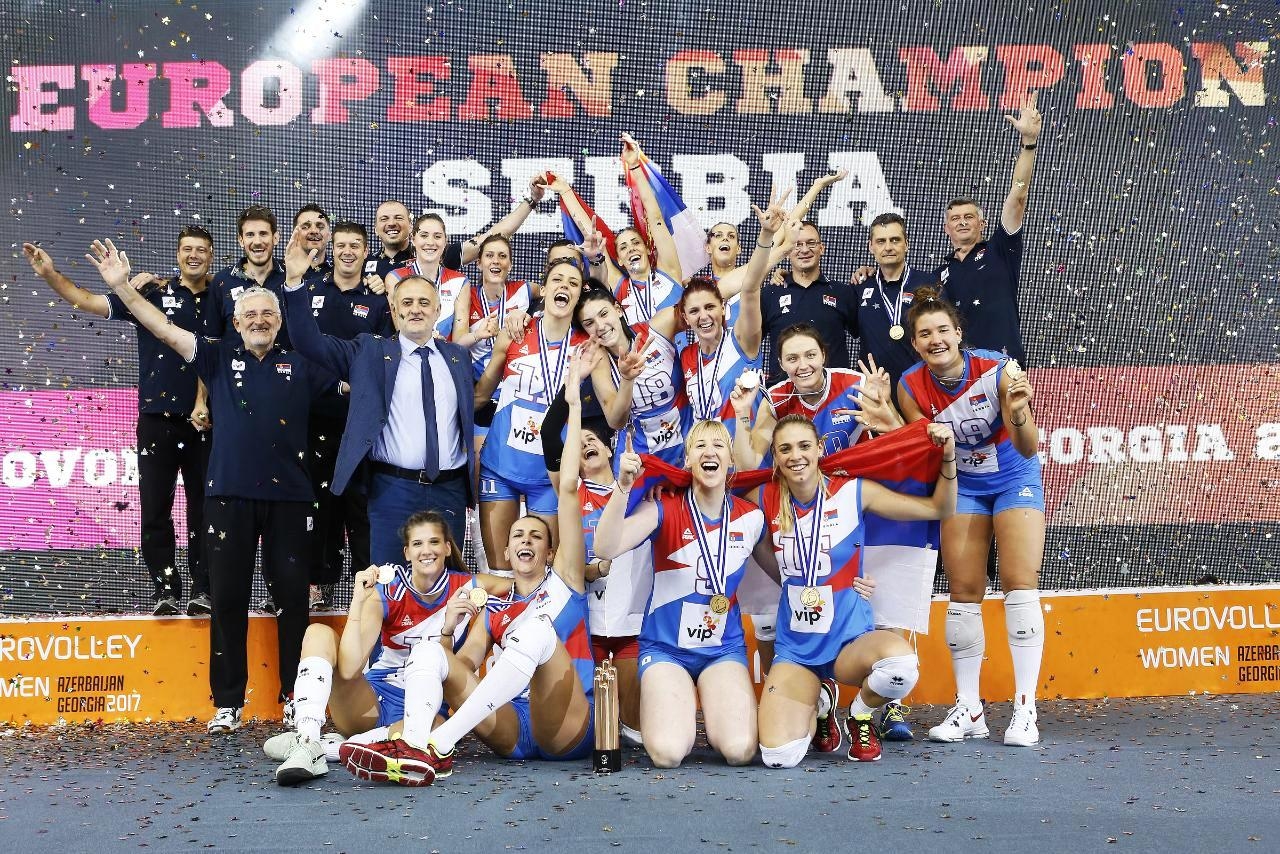 Националният волейболен отбор на Сърбия е новият европейски шампион за