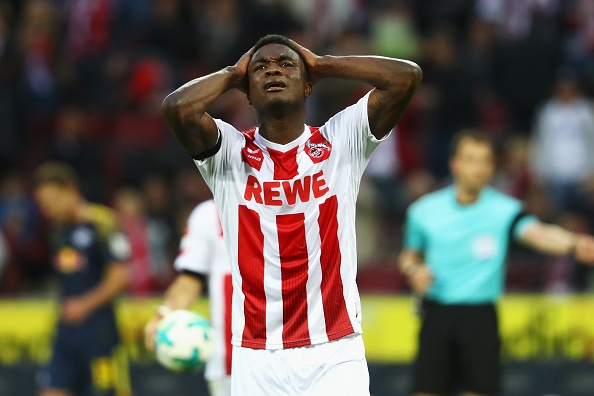 Кьолн ще бъде без нападателя си Джон Кордоба заради мускулна