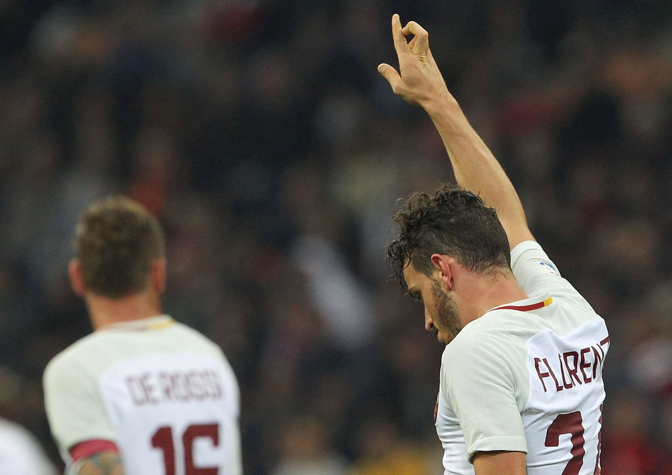 Халфът на Рома Алесандро Флорени вкара първия си гол от