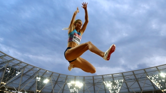 Сребърната медалистка в скока на дължина от Световното първенство по