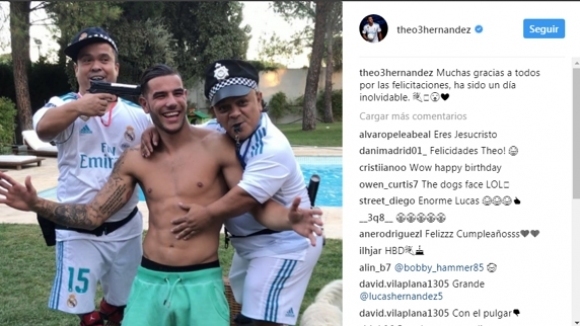 Лятната покупка на Реал Мадрид Тео Ернандес публикува в социалните