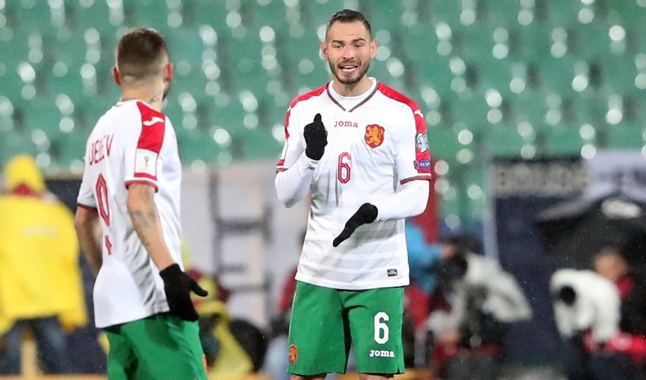 Халфът на националния отбор Симеон Славчев е обнадежден от представянето