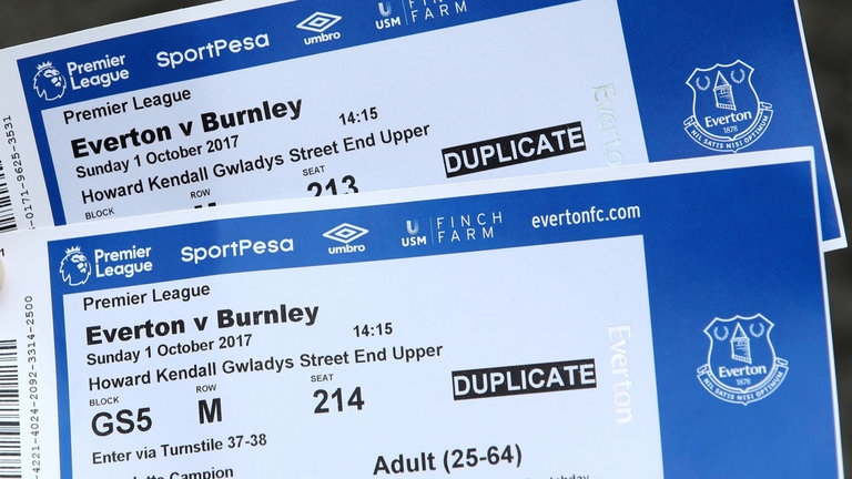 Средната цена на билета за мач от Премиър лийг през