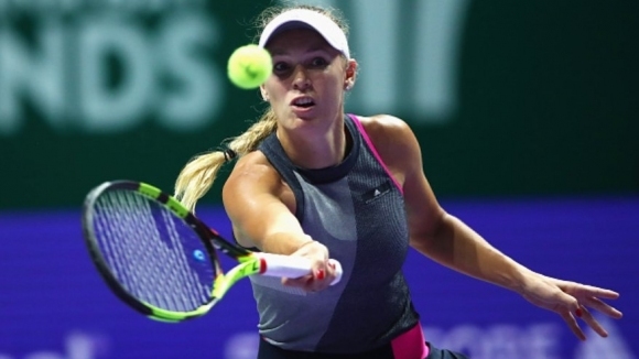 Каролине Вожняцки постигна първа победа по време на Шампионата на