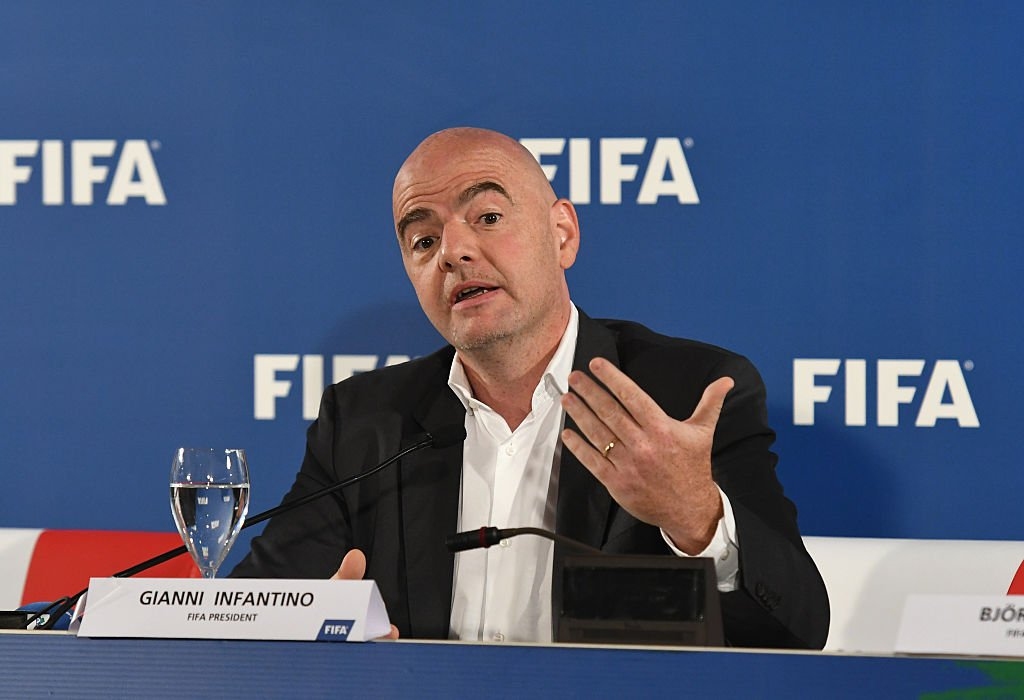 Президентът на Световната федерация по футбол ФИФА Джани Инфантино смята