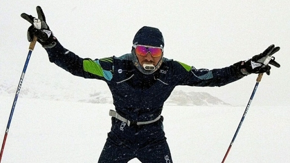 Световният шампион на България в ски ориентирането Станимир Беломъжев поста снимка