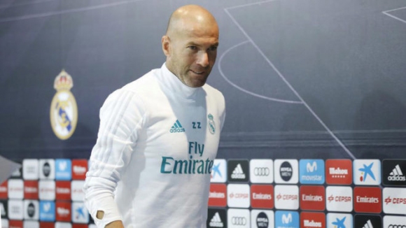 Наставникът на Реал Мадрид Зинедин Зидан призна, че отсъствието на