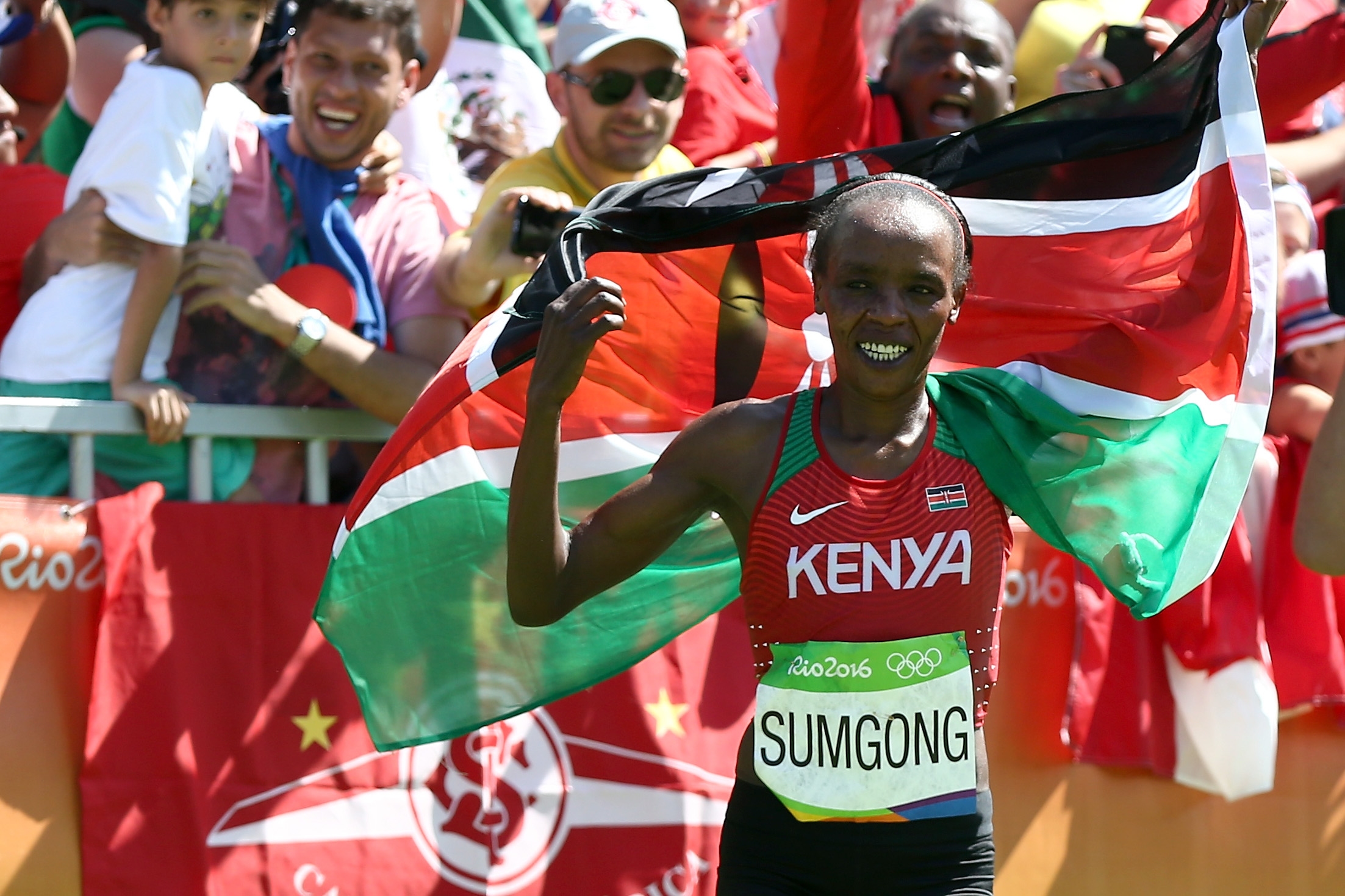 Джемима Сумсонг, която стана първата кенийка с олимпийско злато в