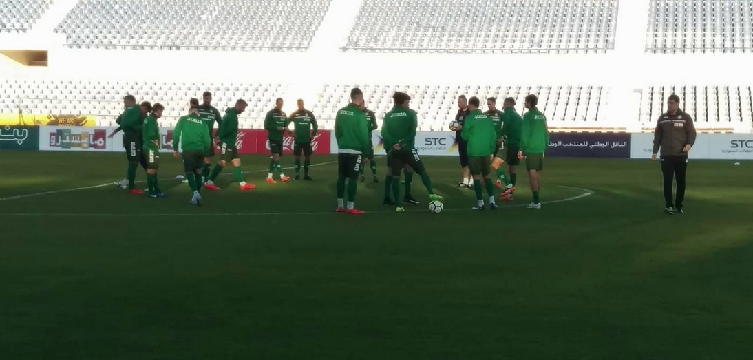 Националният отбор на България направи последно занимание преди контролата със