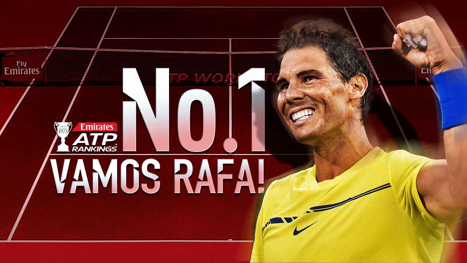 Лидерът в ранглистата на ATP в Рафаел Надал бе обявен