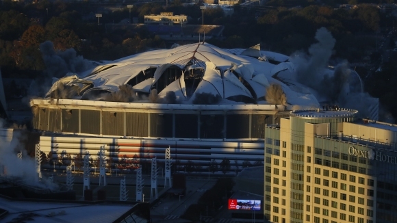 Стадионът в Атланта Джорджия Доум който прие олимпийските състезания по