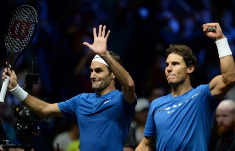 Роджър Федерер и Рафаел Надал изиграха исторически мач на двойки
