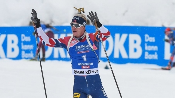 Втора победа постигна Йоханес Тингес Бьо Норвегия в Хохфилцен в