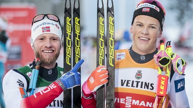 Йоханес Клабо Норвегия при мъжете и Стина Нилсон Швеция при