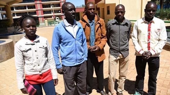 Кенийски атлети които са участвали на международния маратон в Кигали