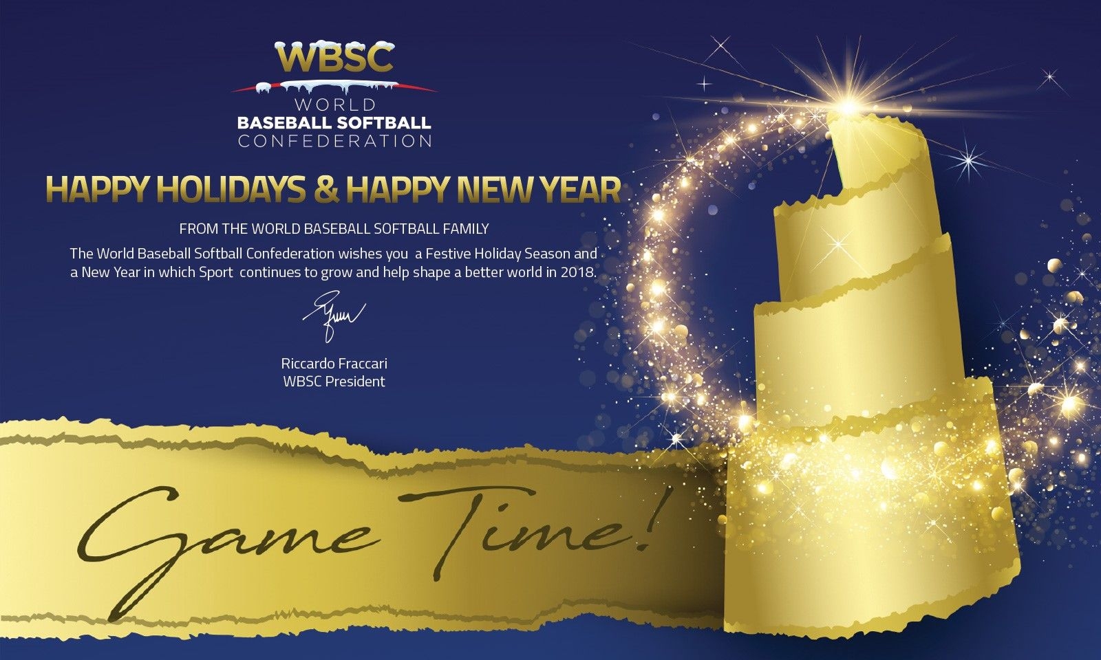 Президентът на световната бейзболна и софтболна конфедерация WBSC Рикардо Фракари