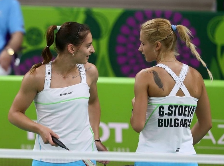 Най добрите български бадминтонистки в момента сестрите Габриела и Стефани
