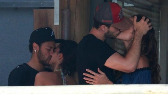 Неймар и съотборникът му в Пари Сен Жермен Кевин Трап