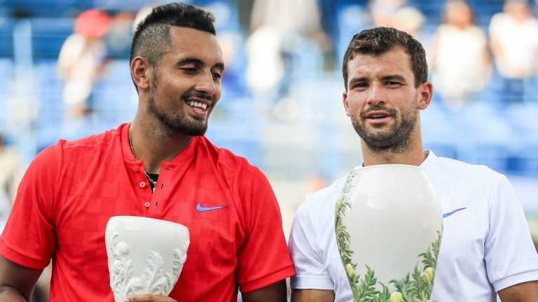 Миналогодишният шампион Григор Димитров очаква двамата с Ник Кирьос да