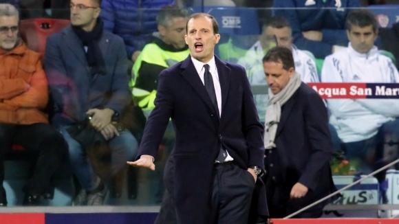 Треьнорът на Ювентус Масимилиано Алегри похвали тима на Каляри след