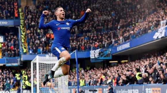 Мениджърът на Челси Антонио Конте съобщи че нападателят Еден Азар