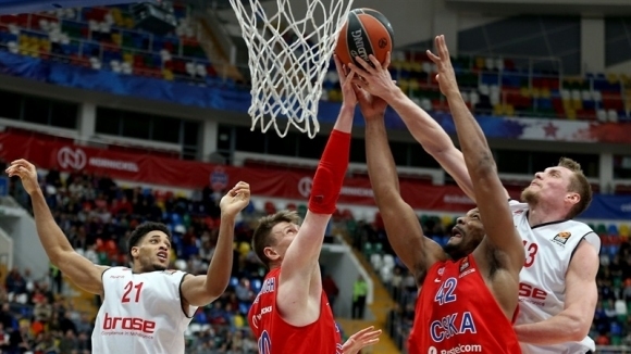 Лидерът ЦСКА Москва постигна 16 а победа в Евролигата по баскетбол