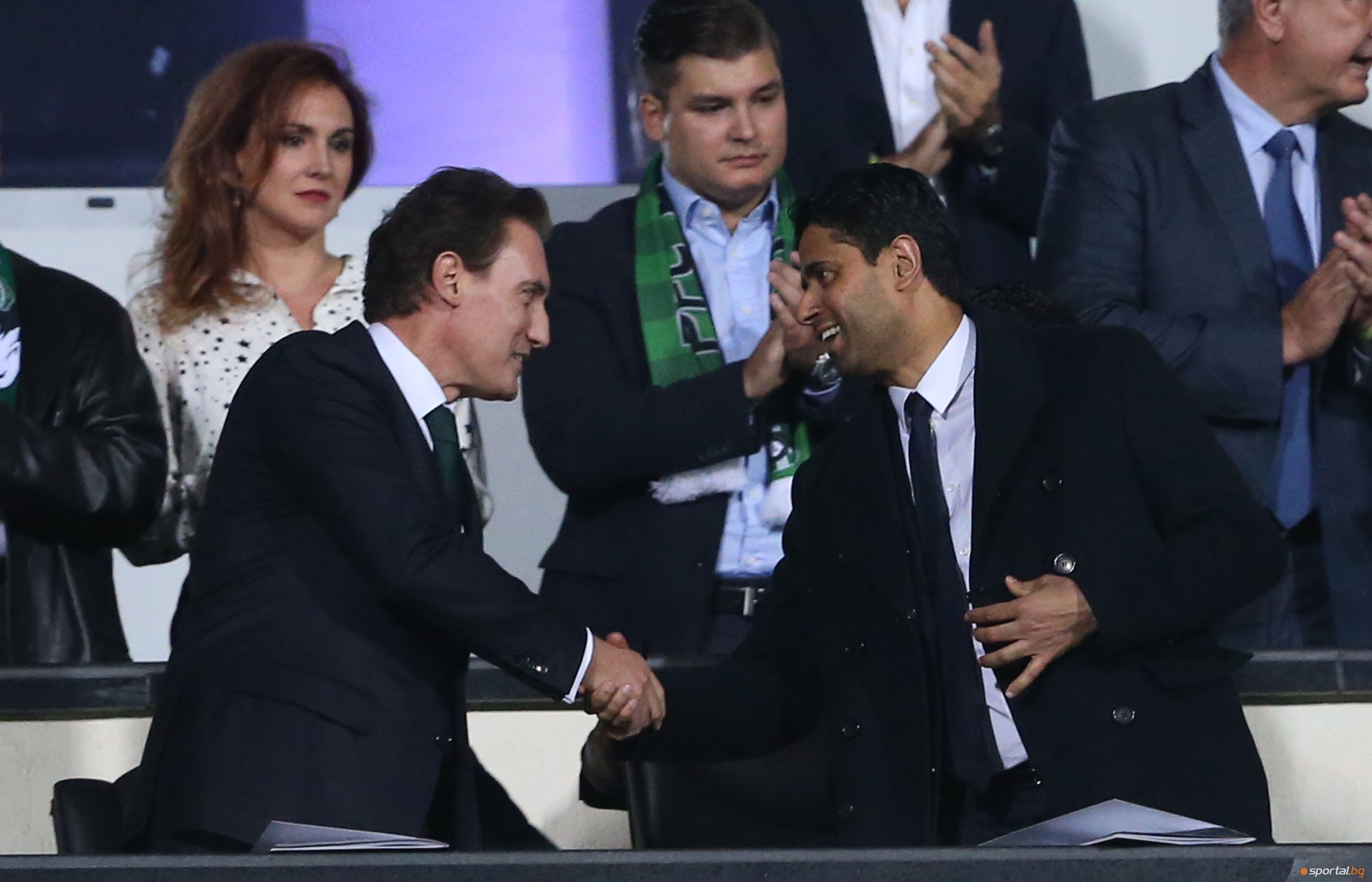 Собственикът на Лудогорец Кирил Домусчиев е на трибуните на стадиона
