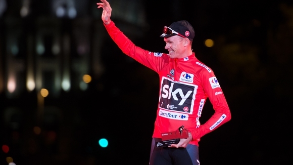 Четирикратният победител в колоездачната обиколка на Франция Крис Фруум Великобритания
