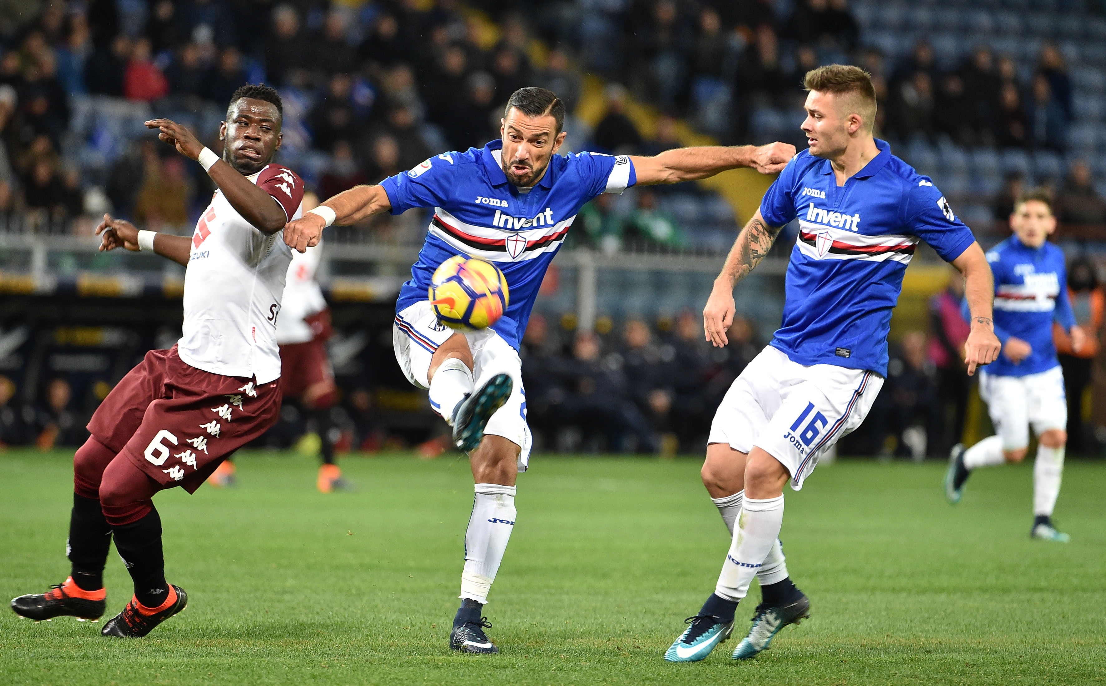 Сампдория и Торино си размениха по един гол за крайното