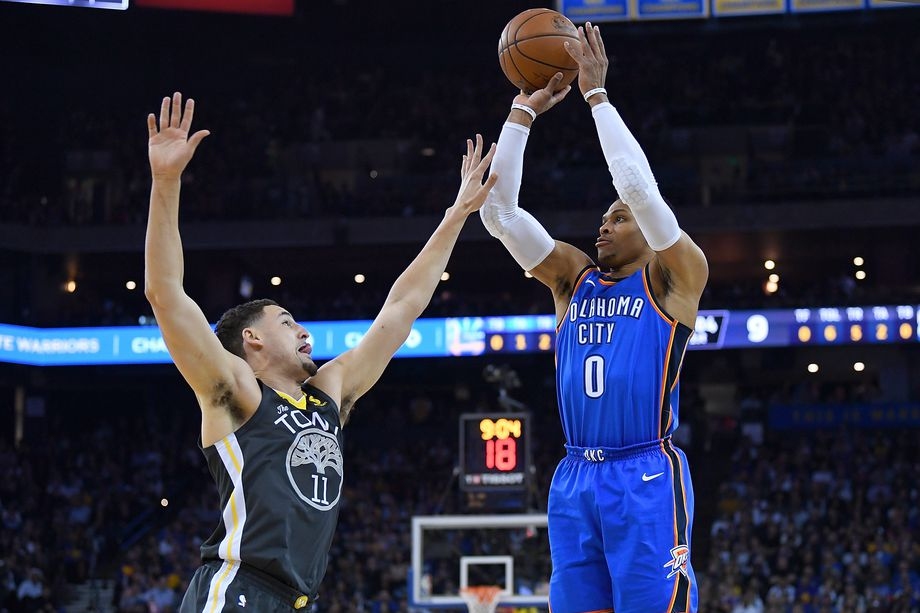 Ръсел Уестбрук отбеляза 34 точки при победата на Оклахома Сити