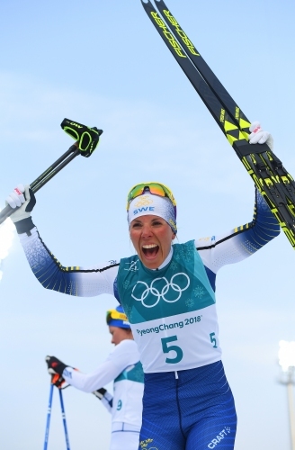 Шведската състезателка по ски бягане Шарлоте Кала спечели първия олимпийски