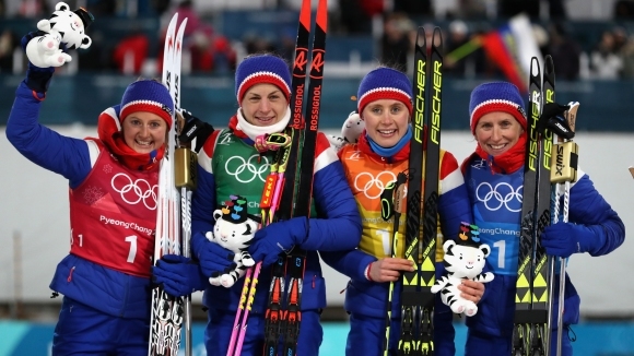 Норвегия спечели олимпийската титла в дамската щафета 4х5 километра в
