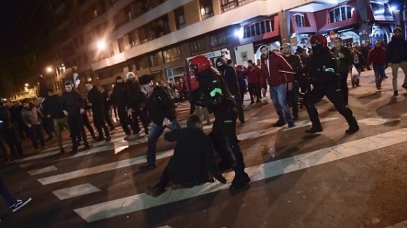 Девет души са арестувани по време на безредиците в Билбао