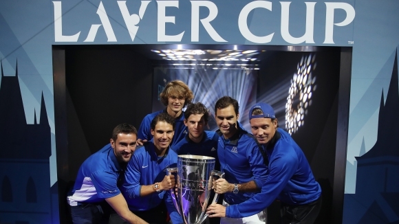 Съотборниците в Отбора на Европа за Купа Лейвър Роджър Федерер