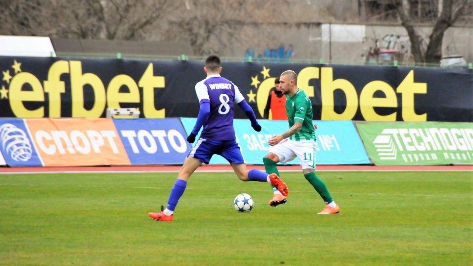 Иван Бандаловски отбеляза своя първи гол с екипа на Берое