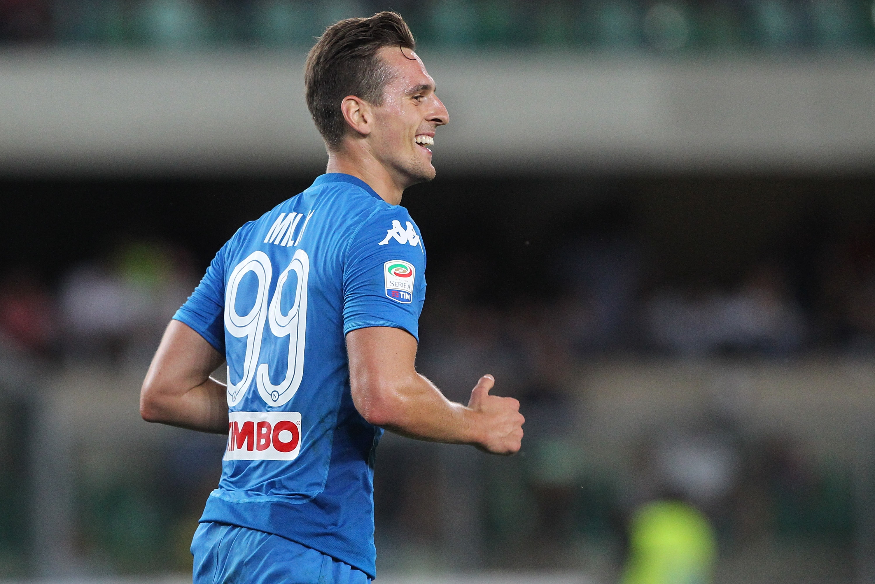 Нападателят на Наполи Аркадиуш Милик е много близо до завръщане