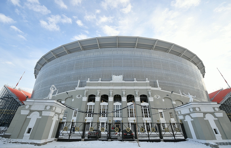 Стадион Екатеринбург Арена бе въведен в експлоатация след реконструкция за