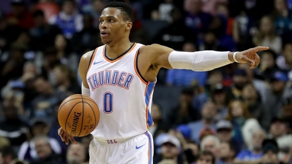 Ръсел Уестбрук вкара 27 точки взе 8 борби и направи