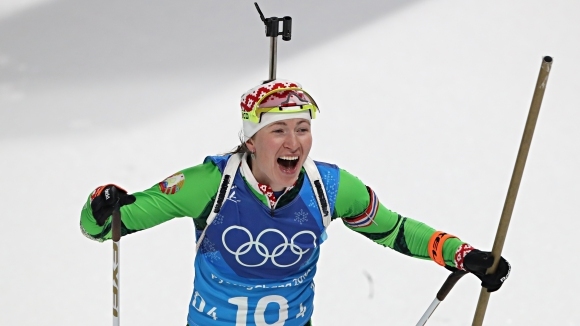 Четирикратната олимпийска шампионка Даря Домрачова (Беларус) спечели спринта на 7.5