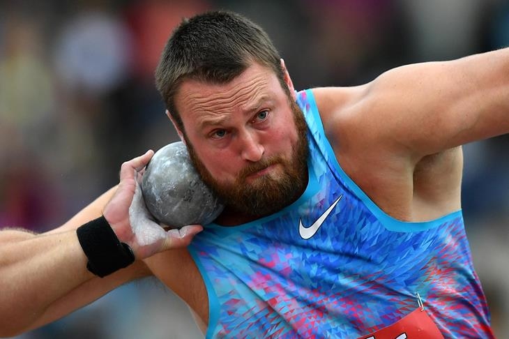 Световният шампион в тласкането на гюле в зала и на