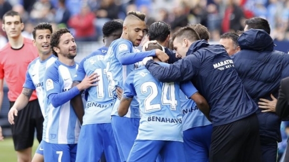 Последният в класирането Малага регистрира едва четвъртата си победа след