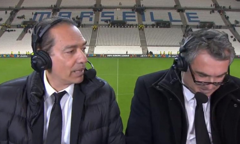 Видео със скандално поведение на френския футболен коментатор Денис Балбир