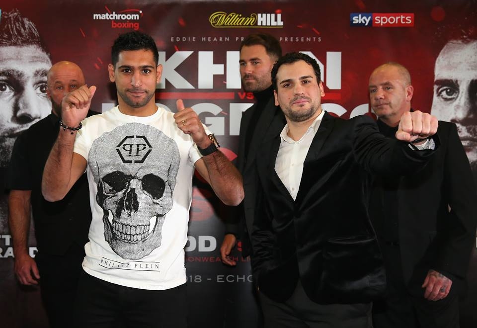 Британската боксова суперзвезда Амир Хан се оказа по-тежък от съперника