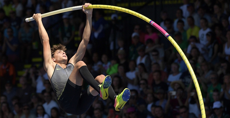 18 годишният световен рекордьор в овчарския скок при юношите Арманд Дуплантис