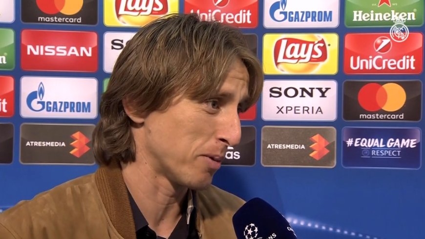 Халфът на Реал Мадрид Лука Модрич бе много щастлив от